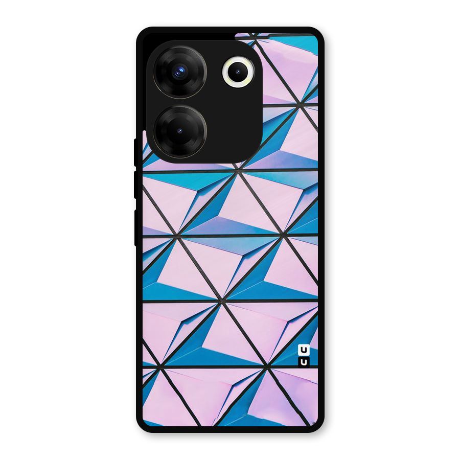 Crystal Abstract Metal Back Case for Tecno Camon 20