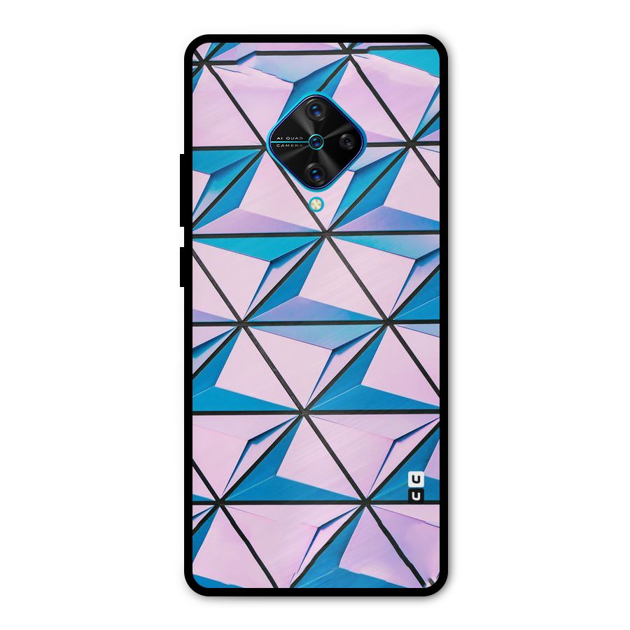 Crystal Abstract Metal Back Case for Vivo S1 Pro