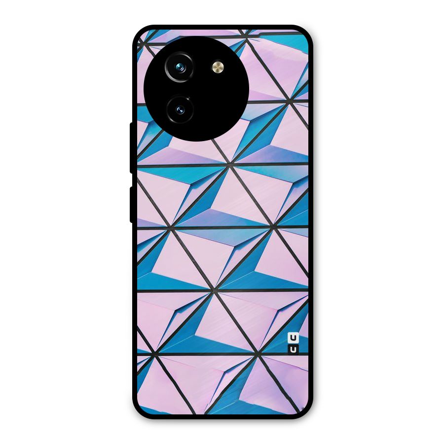 Crystal Abstract Metal Back Case for Vivo T3x