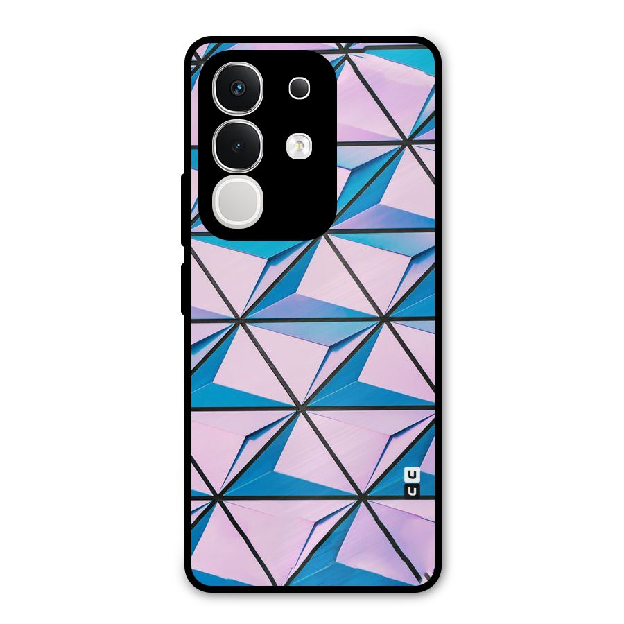 Crystal Abstract Metal Back Case for Vivo T4x