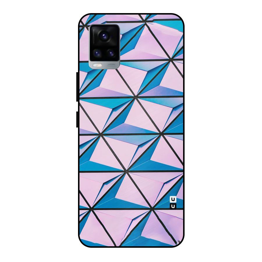 Crystal Abstract Metal Back Case for Vivo V20 2021
