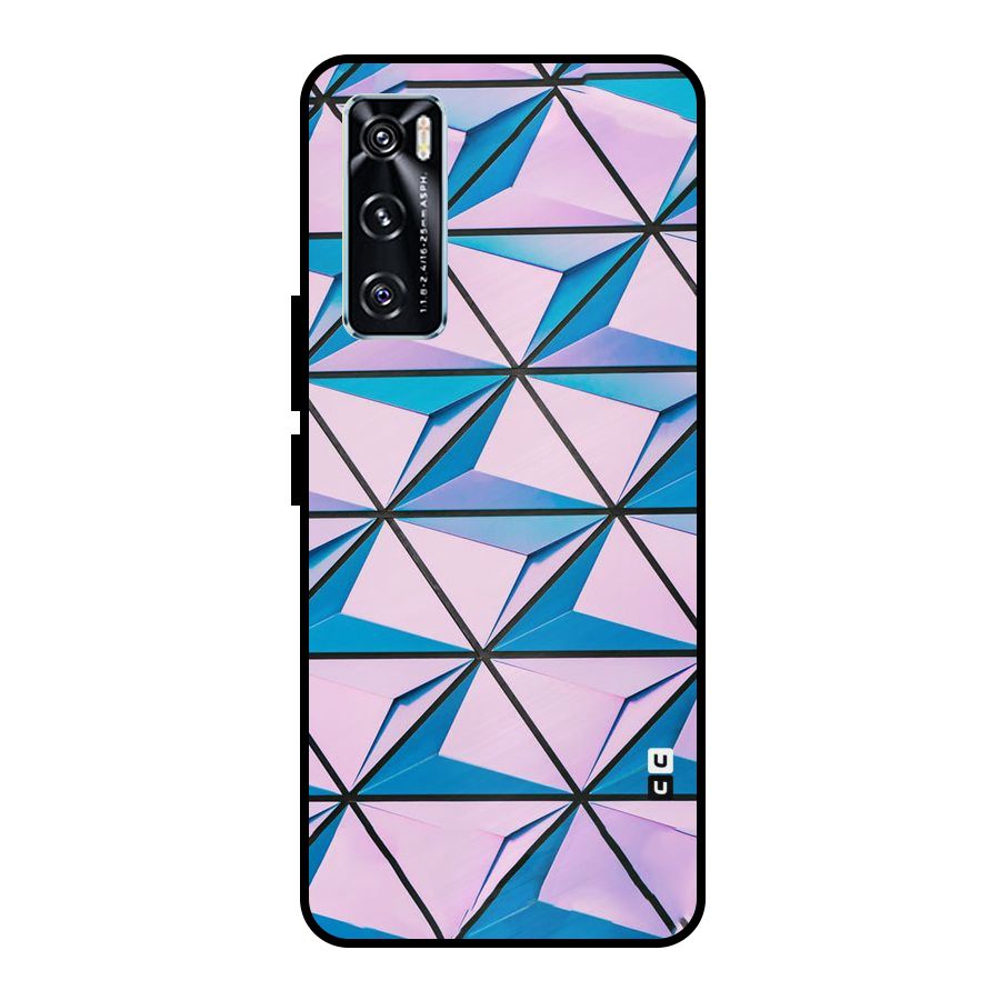 Crystal Abstract Metal Back Case for Vivo V20 SE