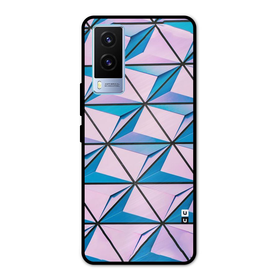Crystal Abstract Metal Back Case for Vivo V21e 5G