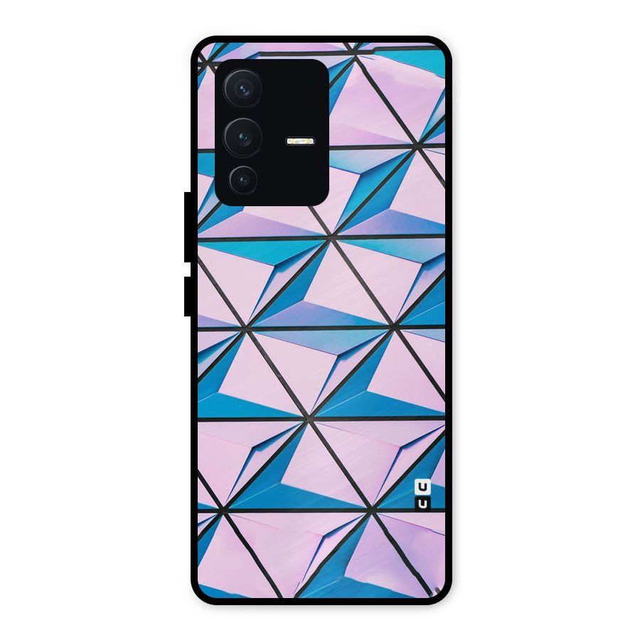 Crystal Abstract Metal Back Case for Vivo V23 5G