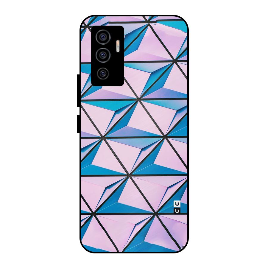 Crystal Abstract Metal Back Case for Vivo V23e