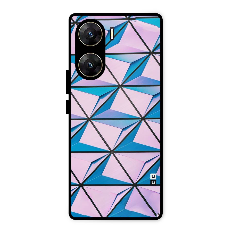 Crystal Abstract Metal Back Case for Vivo V29e