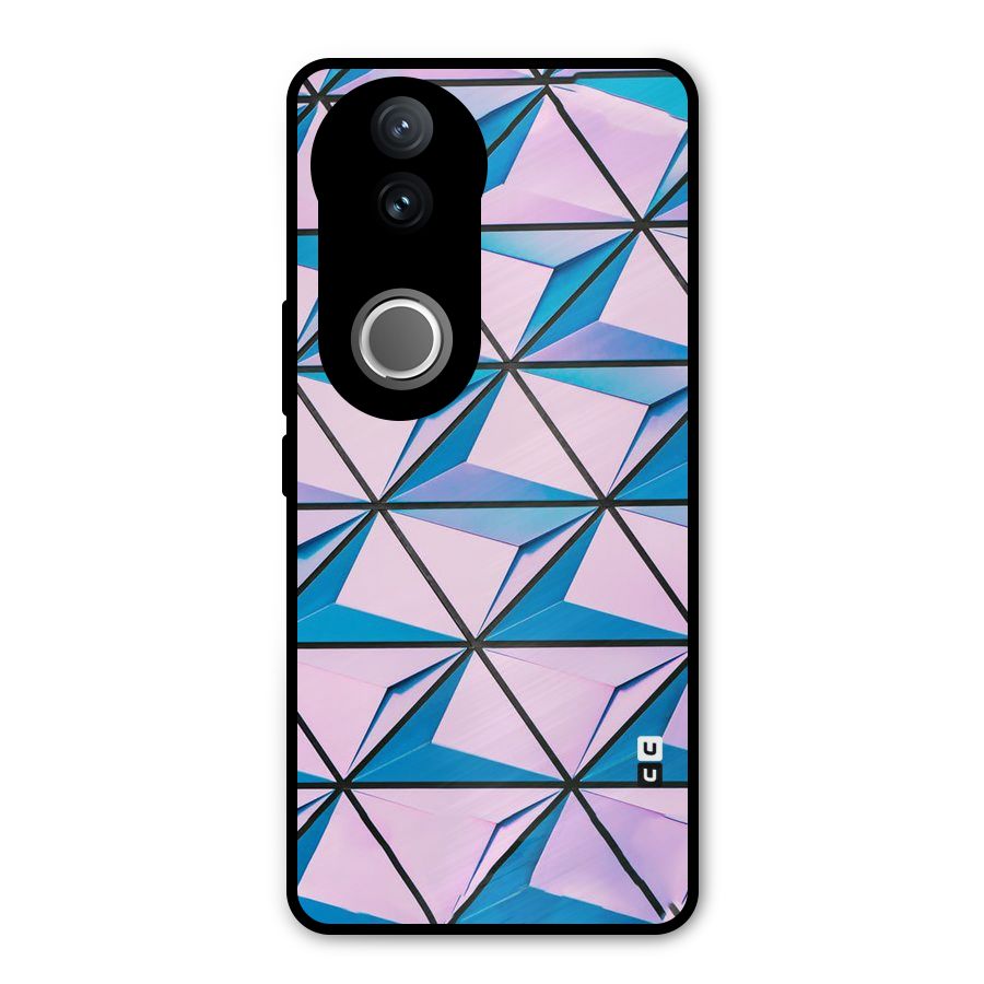 Crystal Abstract Metal Back Case for Vivo V50e