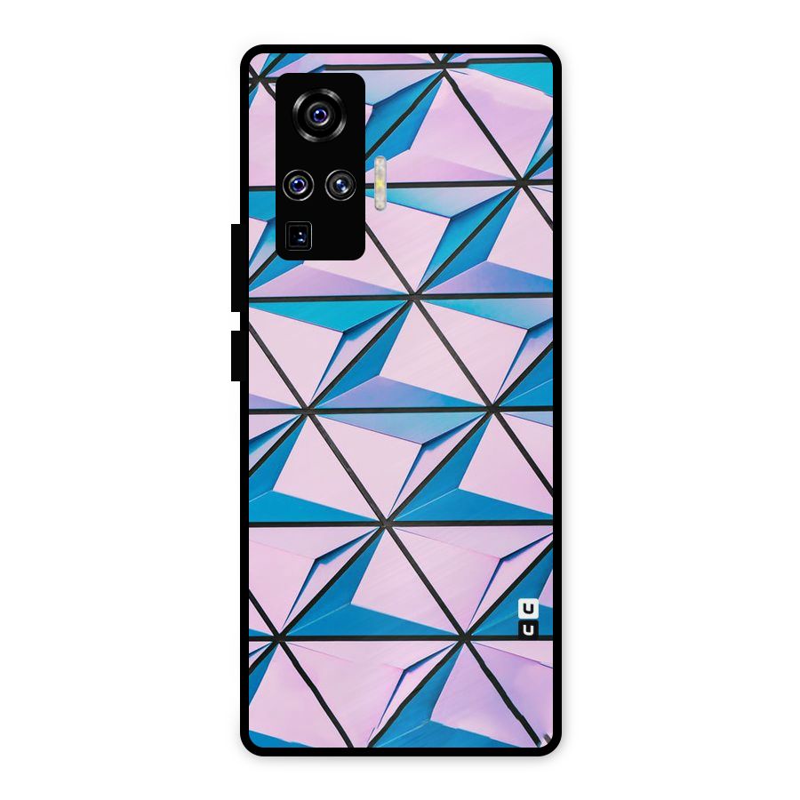 Crystal Abstract Metal Back Case for Vivo X50 Pro