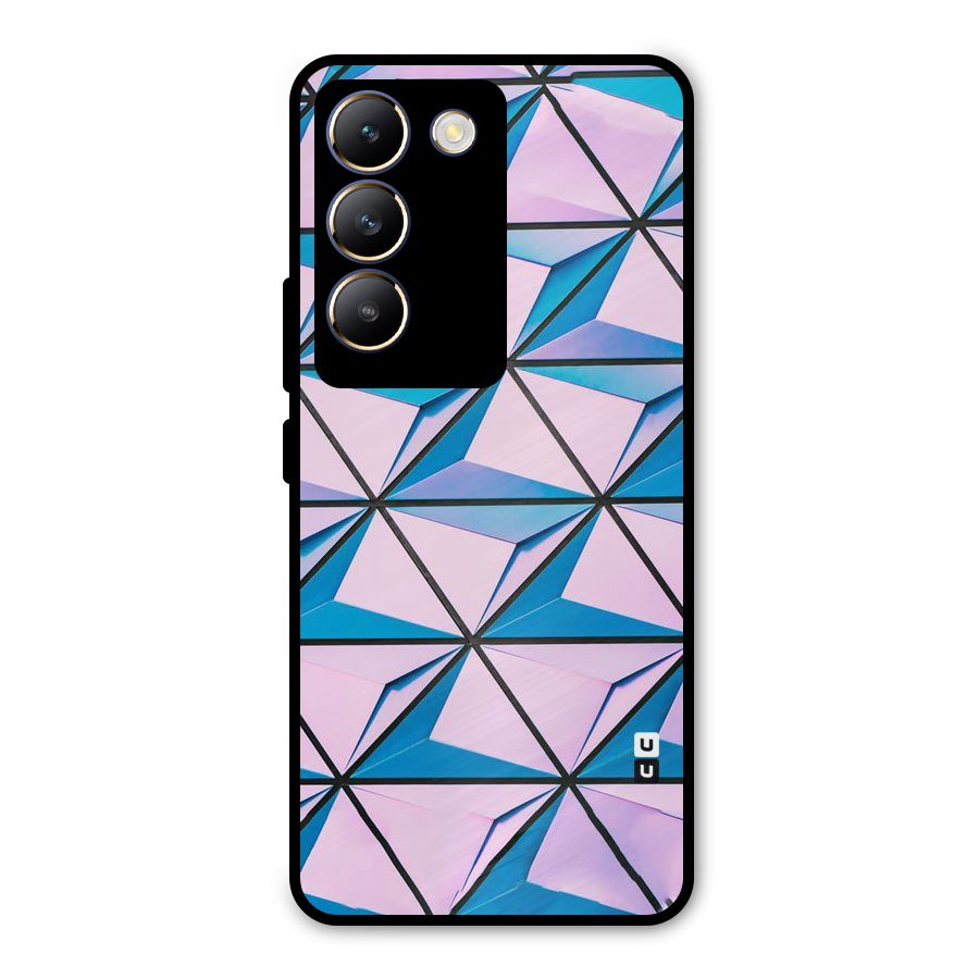 Crystal Abstract Metal Back Case for Vivo Y200e