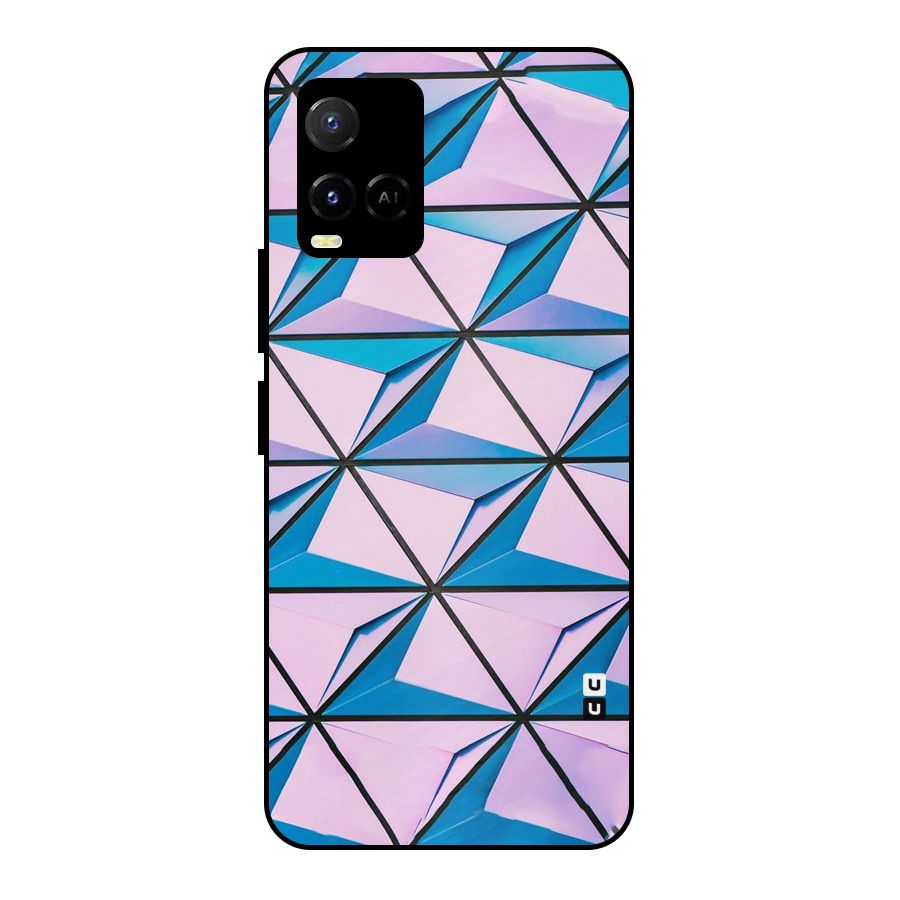 Crystal Abstract Metal Back Case for Vivo Y21