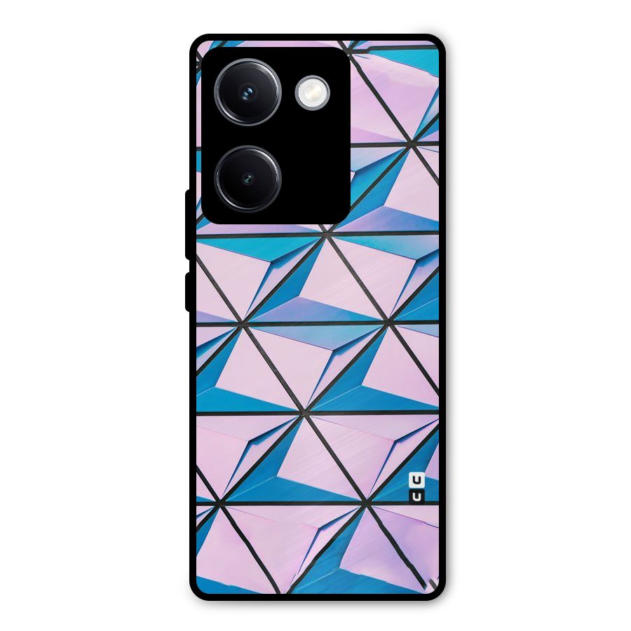 Crystal Abstract Metal Back Case for Vivo Y300 Plus