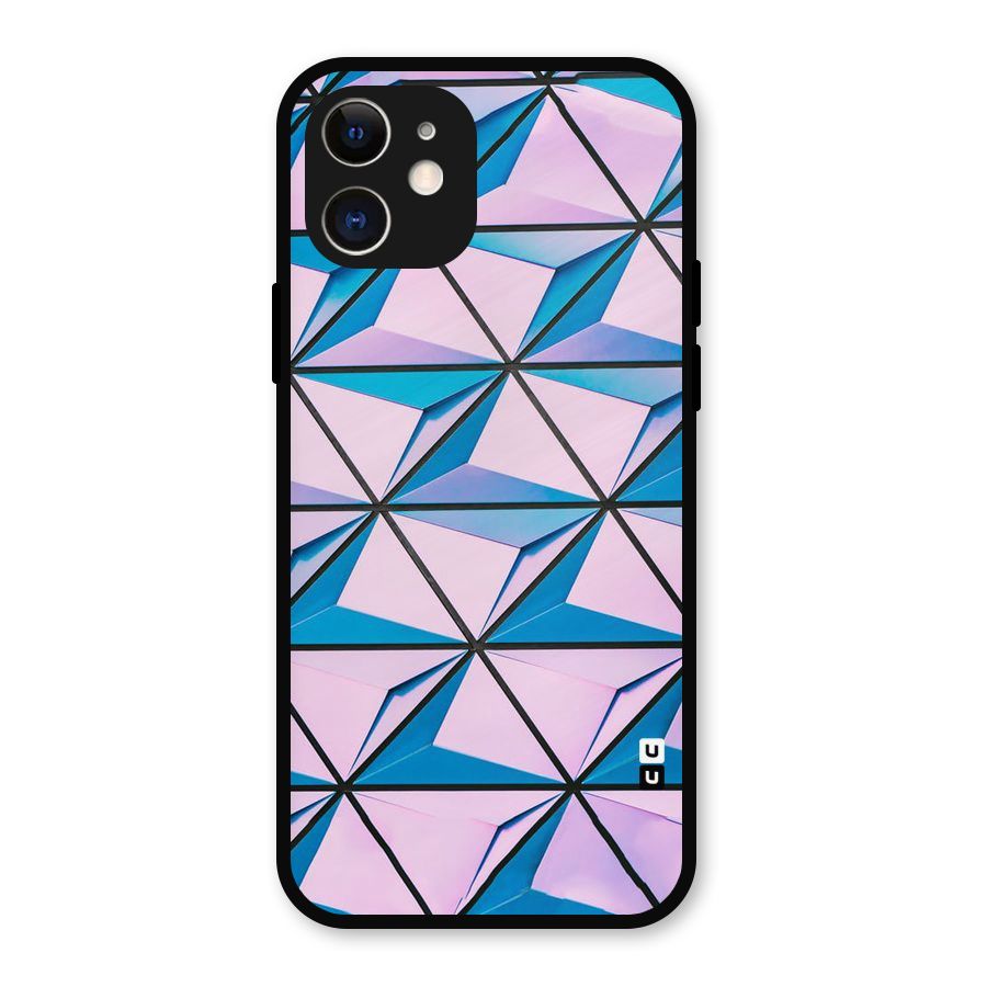 Crystal Abstract Metal Back Case for iPhone 12