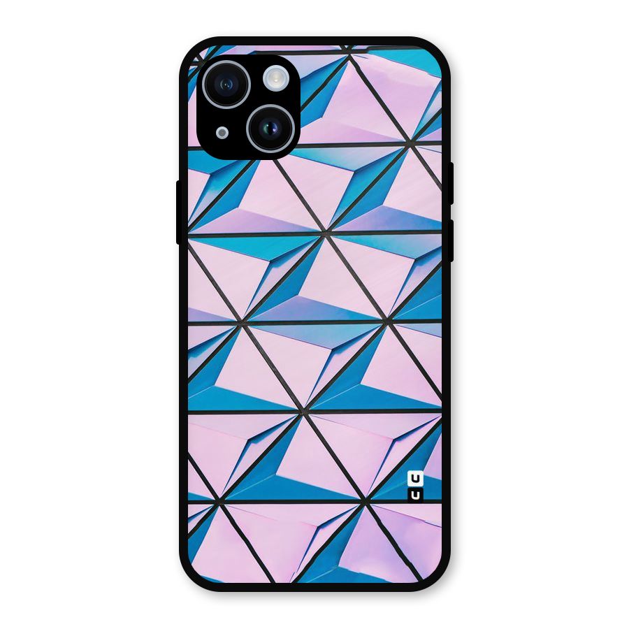 Crystal Abstract Metal Back Case for iPhone 14