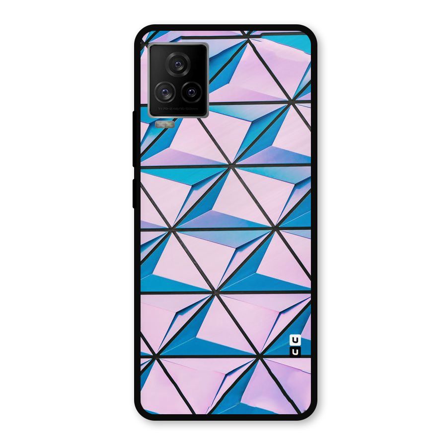 Crystal Abstract Metal Back Case for iQOO 7 Legend 5G