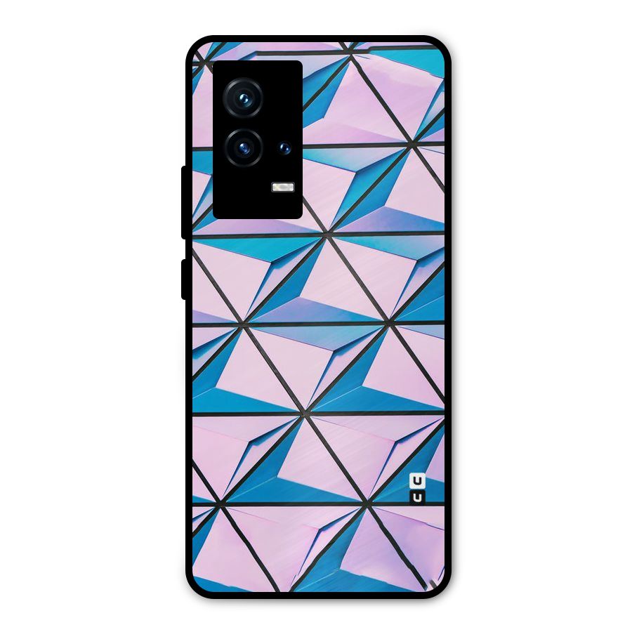 Crystal Abstract Metal Back Case for iQOO 9 5G