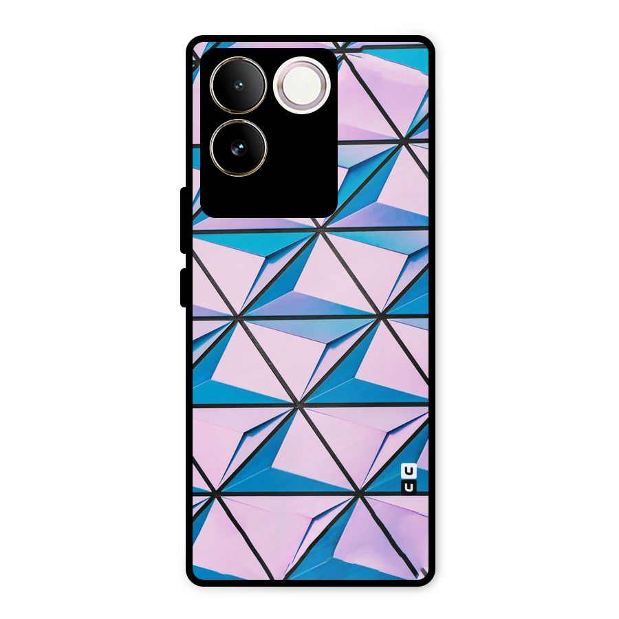 Crystal Abstract Metal Back Case for iQOO Z7 Pro