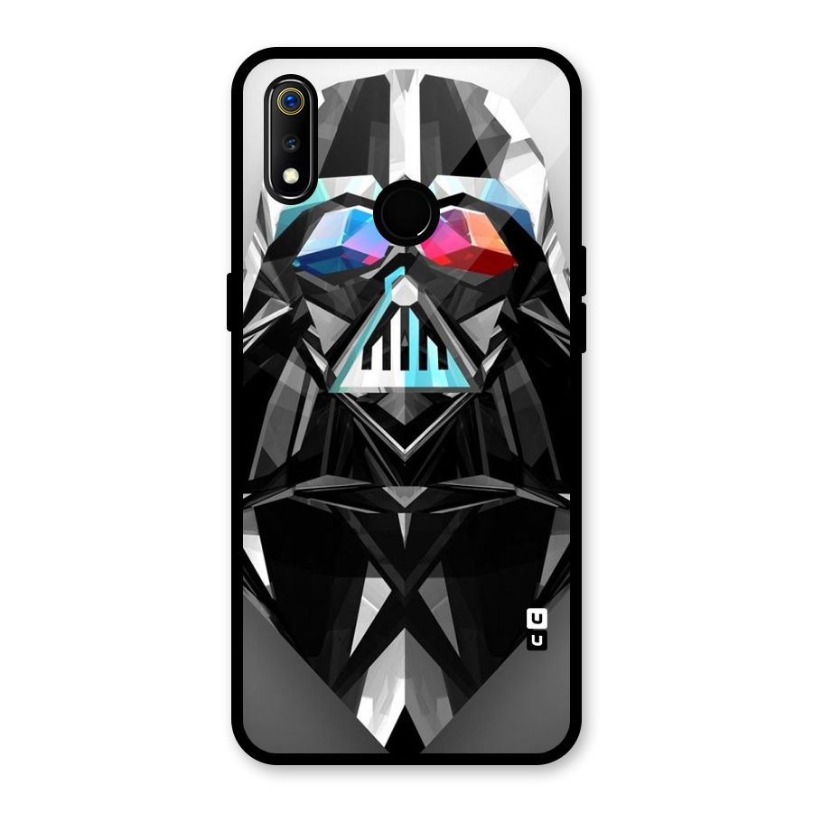 Crystal Robot Glass Back Case for Realme 3i