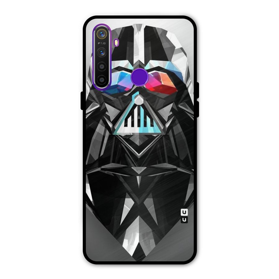 Crystal Robot Glass Back Case for Realme 5s