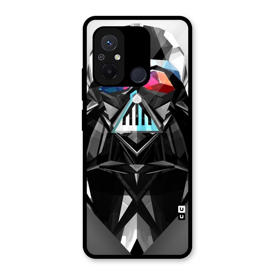 Crystal Robot Glass Back Case for Redmi 12C
