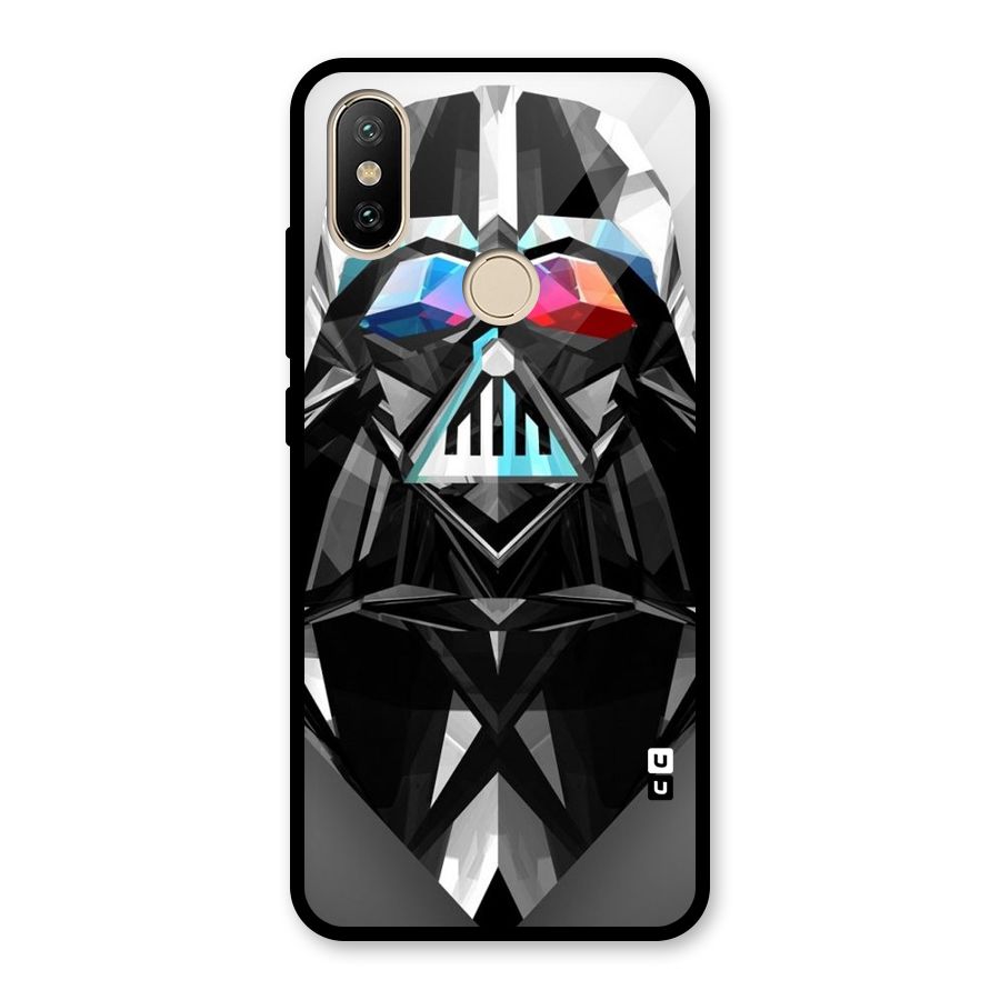 Crystal Robot Glass Back Case for Redmi A2