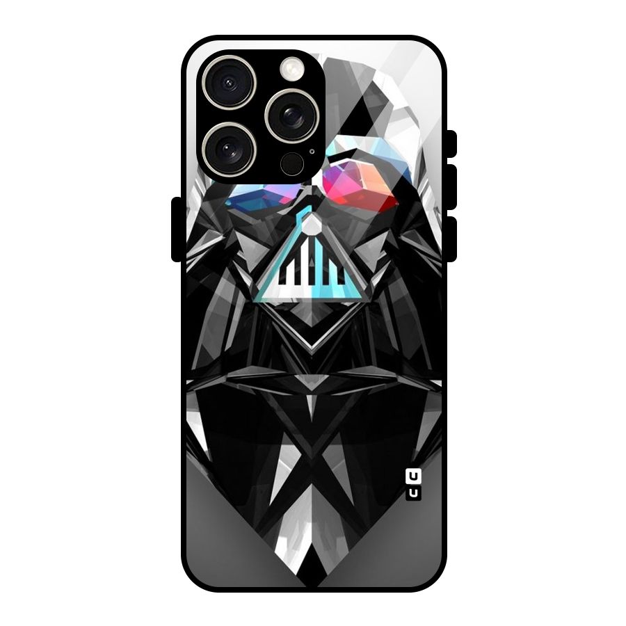 Crystal Robot Glass Back Case for iPhone 15 Pro Max