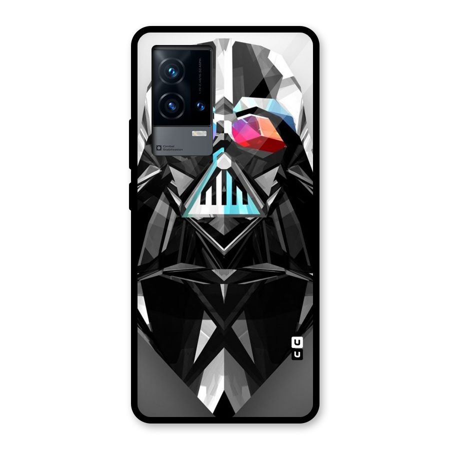 Crystal Robot Glass Back Case for iQOO 9 5G