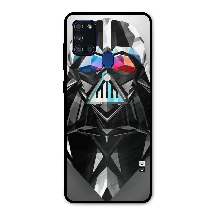 Crystal Robot Metal Back Case for Galaxy A21s
