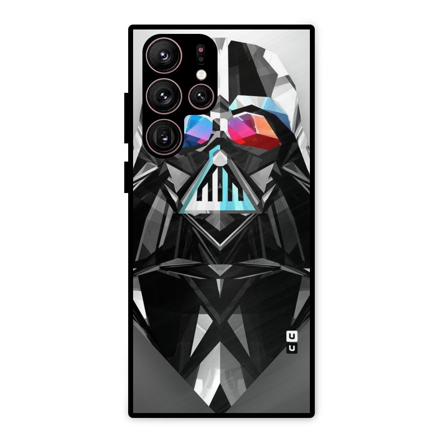 Crystal Robot Metal Back Case for Galaxy S22 Ultra 5G
