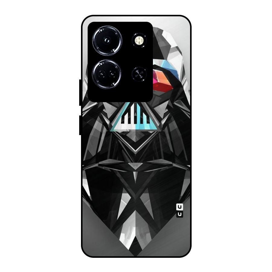 Crystal Robot Metal Back Case for Infinix Note 30 5G