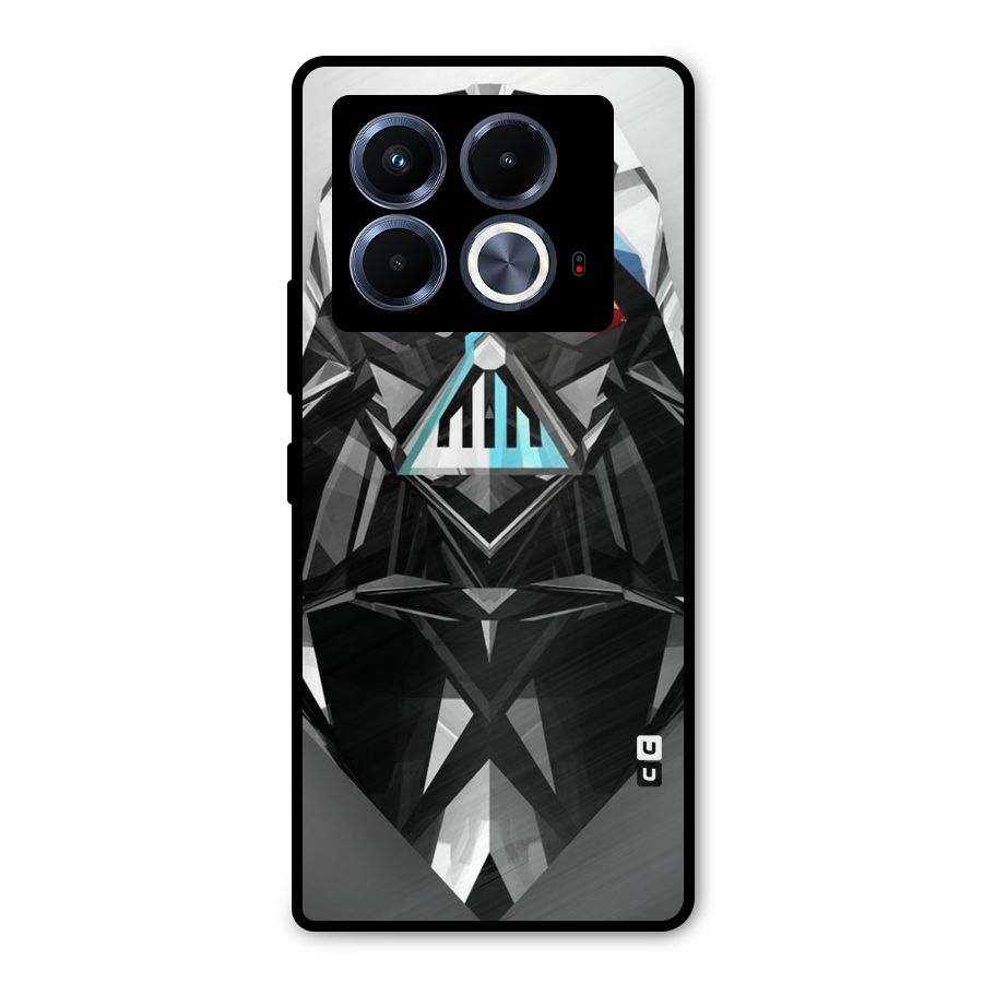 Crystal Robot Metal Back Case for Infinix Note 40 5G