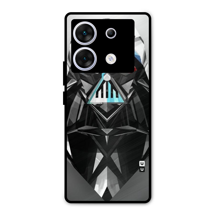 Crystal Robot Metal Back Case for Infinix Zero 30 5G