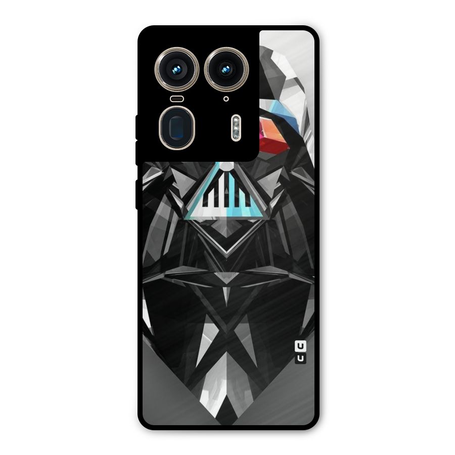 Crystal Robot Metal Back Case for Motorola Edge 50 Ultra
