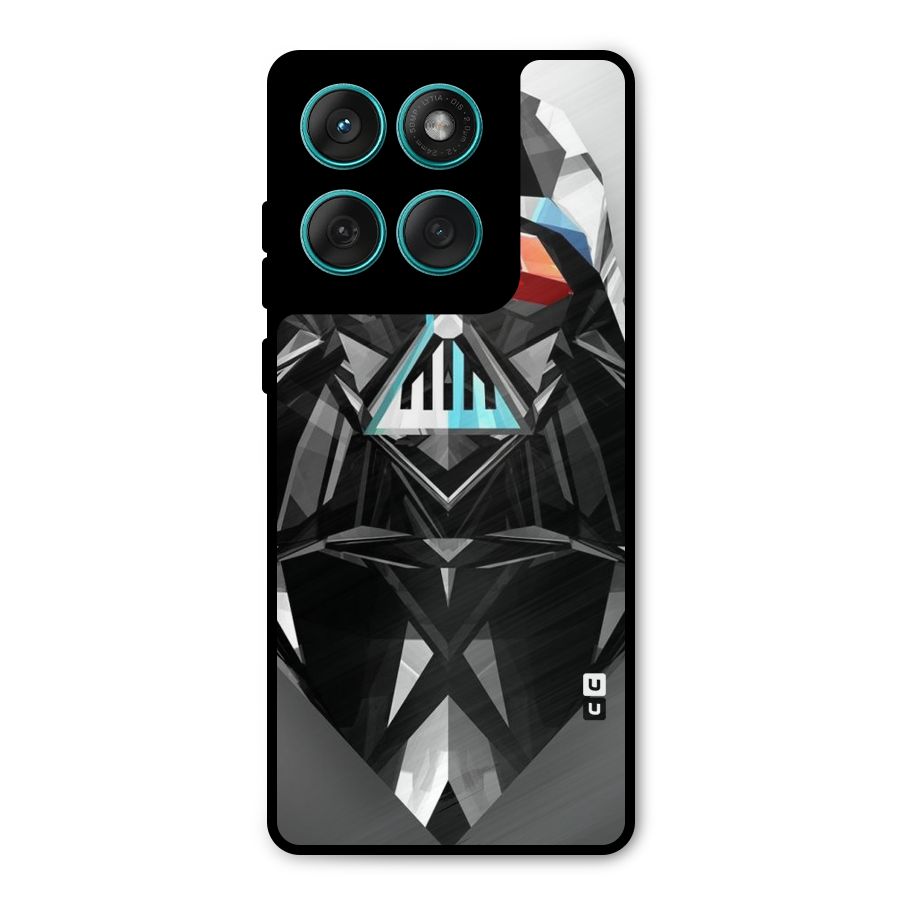 Crystal Robot Metal Back Case for Motorola Edge 60