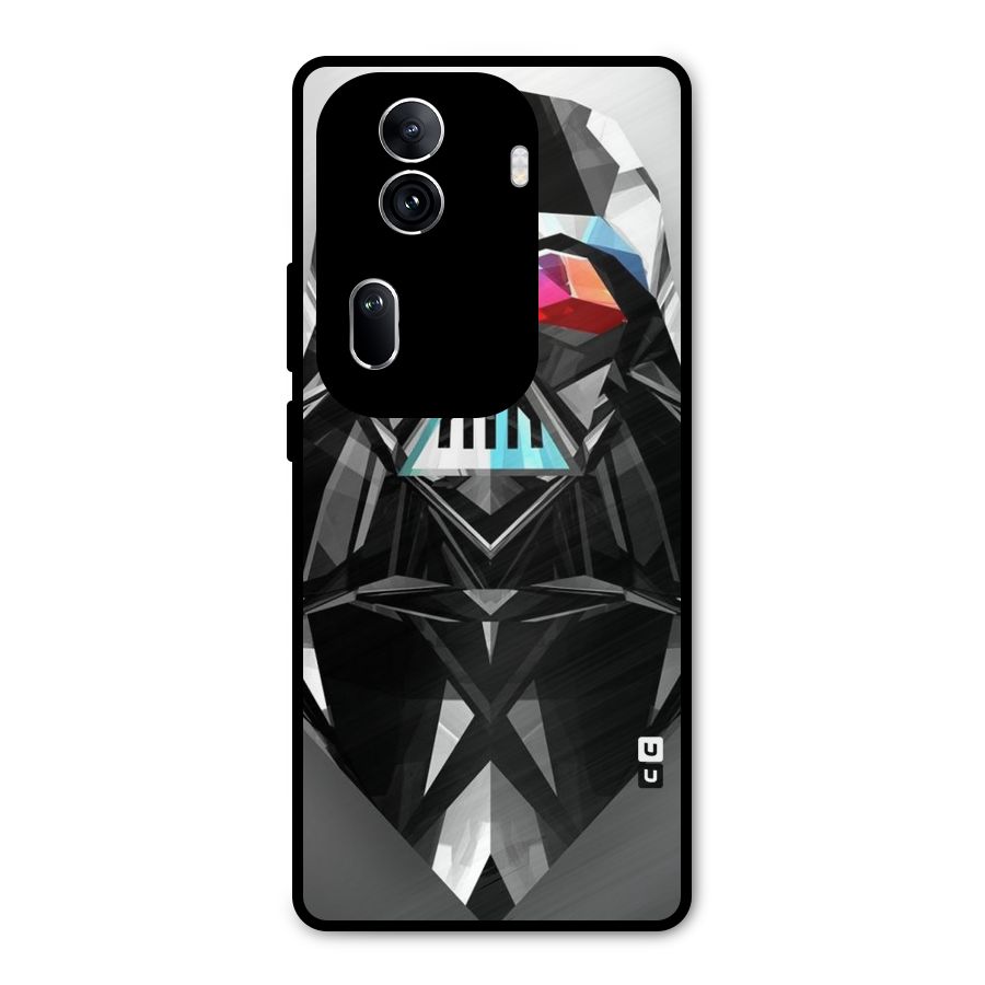 Crystal Robot Metal Back Case for Oppo Reno11 Pro 5G