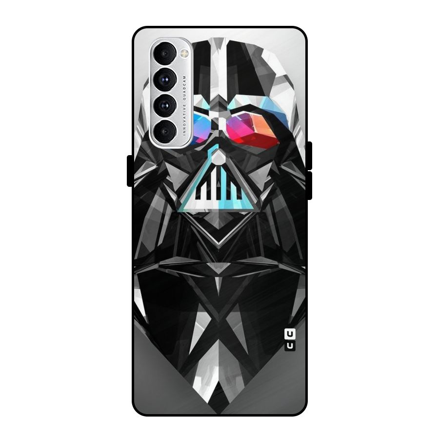 Crystal Robot Metal Back Case for Oppo Reno4 Pro