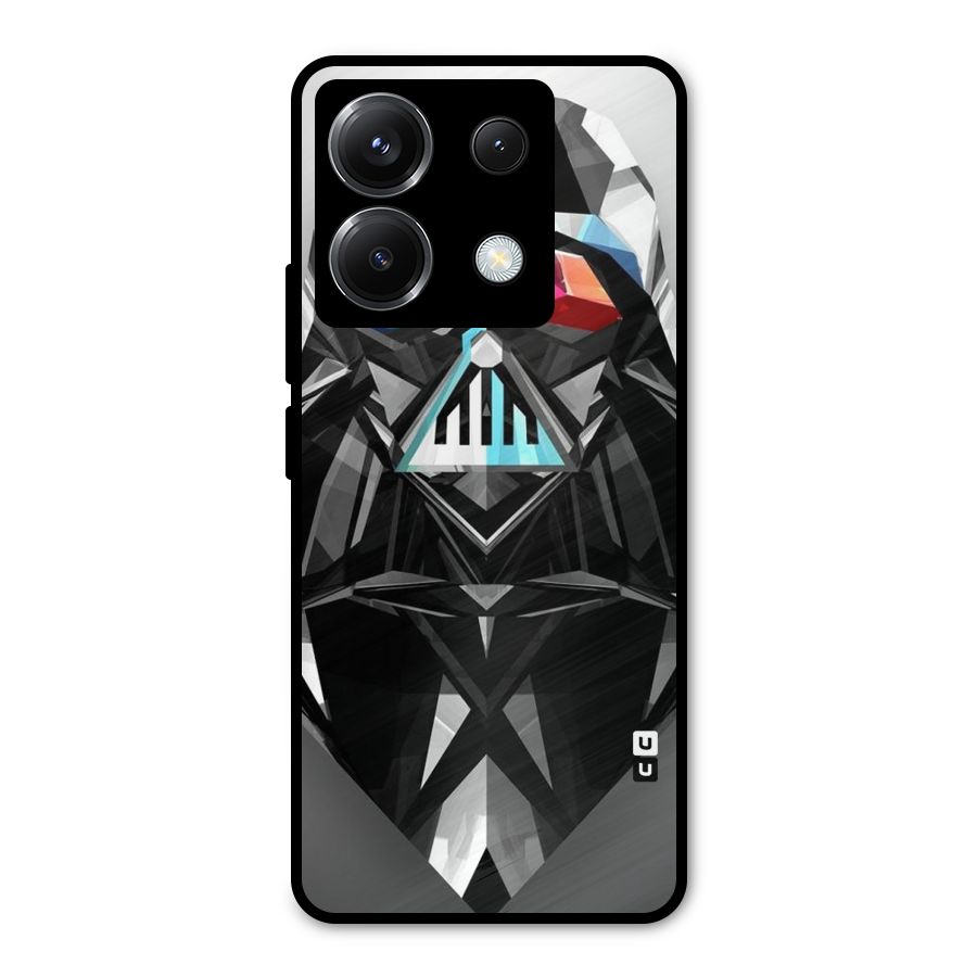 Crystal Robot Metal Back Case for Poco X6