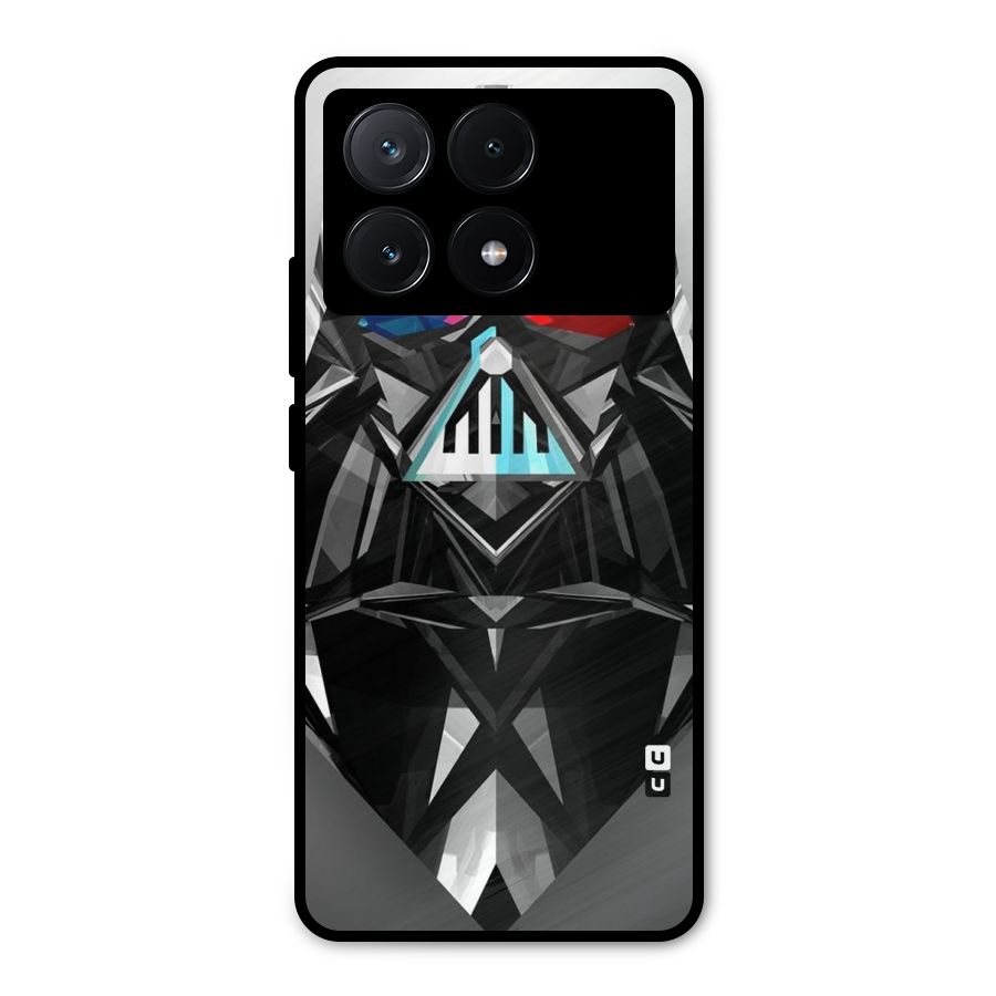 Crystal Robot Metal Back Case for Poco X6 Pro