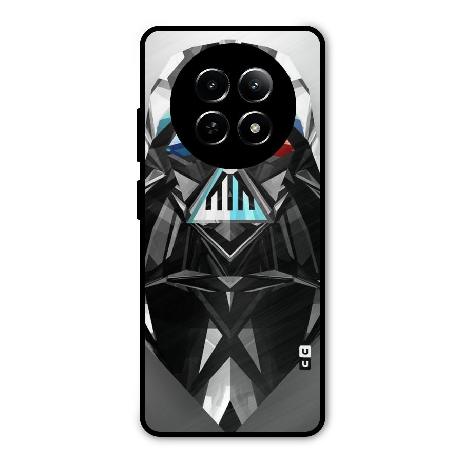 Crystal Robot Metal Back Case for Realme 12 5G