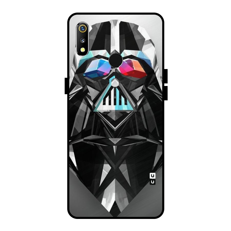 Crystal Robot Metal Back Case for Realme 3