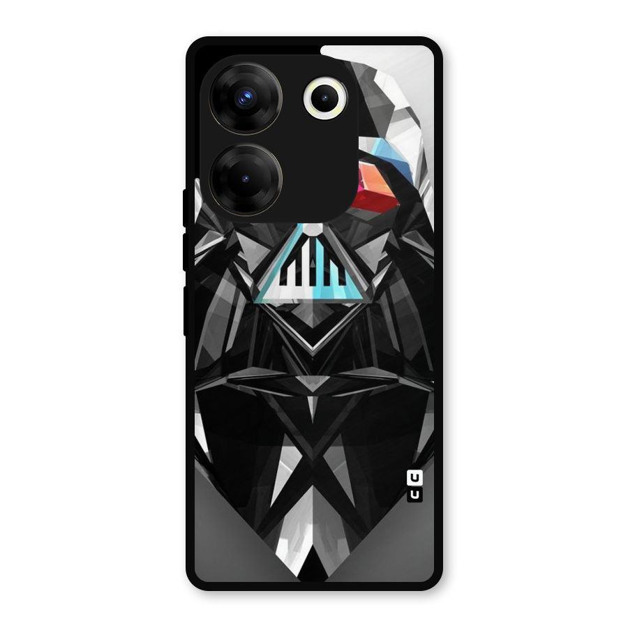 Crystal Robot Metal Back Case for Tecno Camon 20
