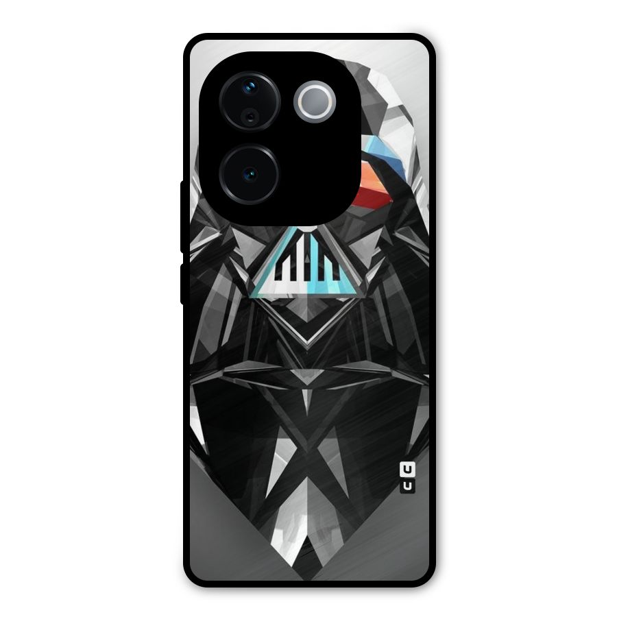 Crystal Robot Metal Back Case for Vivo T3 Pro