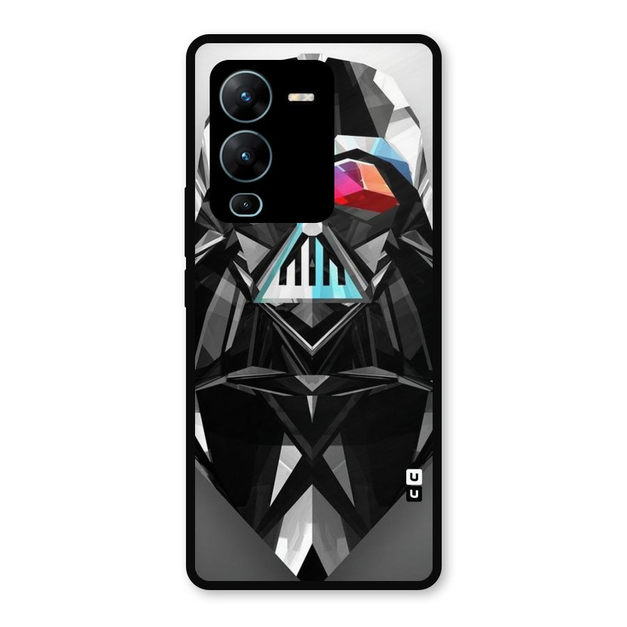 Crystal Robot Metal Back Case for Vivo V25 Pro