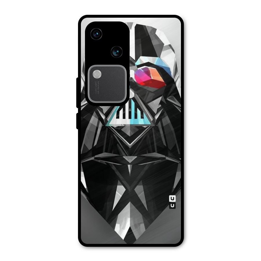 Crystal Robot Metal Back Case for Vivo V30 Pro