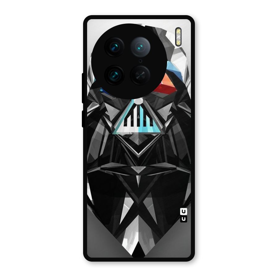 Crystal Robot Metal Back Case for Vivo X90 Pro