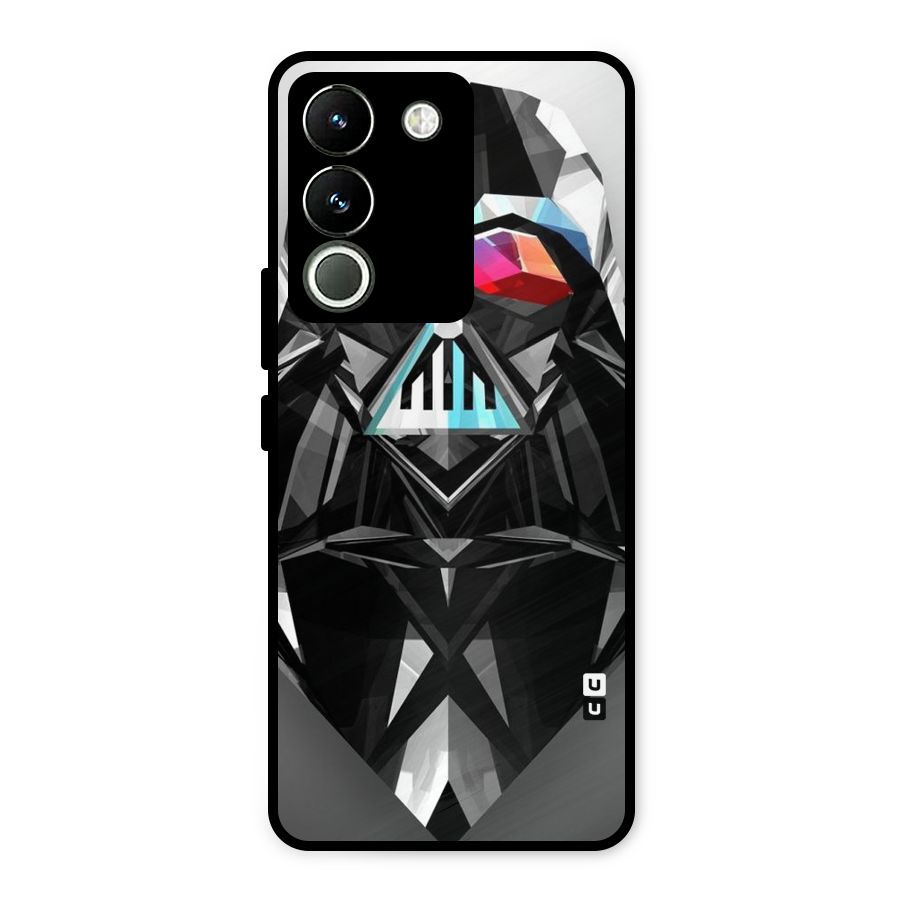 Crystal Robot Metal Back Case for Vivo Y200
