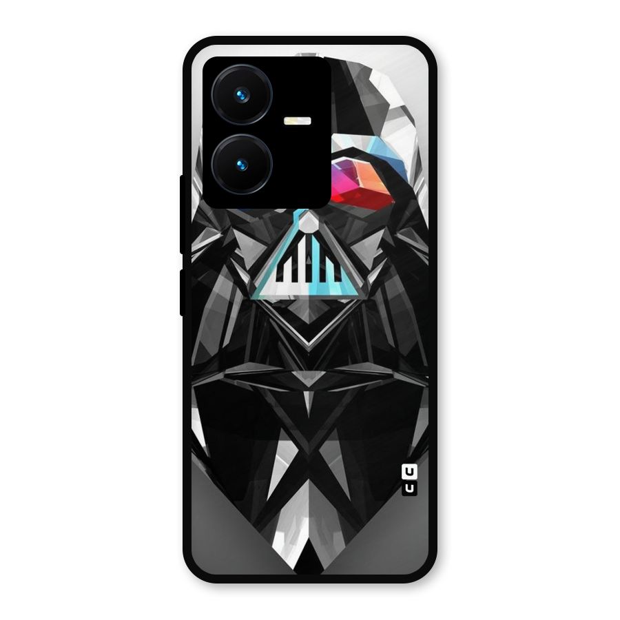 Crystal Robot Metal Back Case for Vivo Y22s