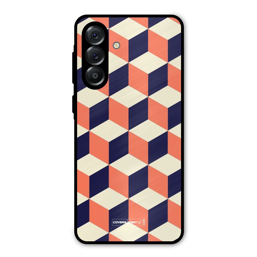 Cube Pattern Metal Back Case for Galaxy A56