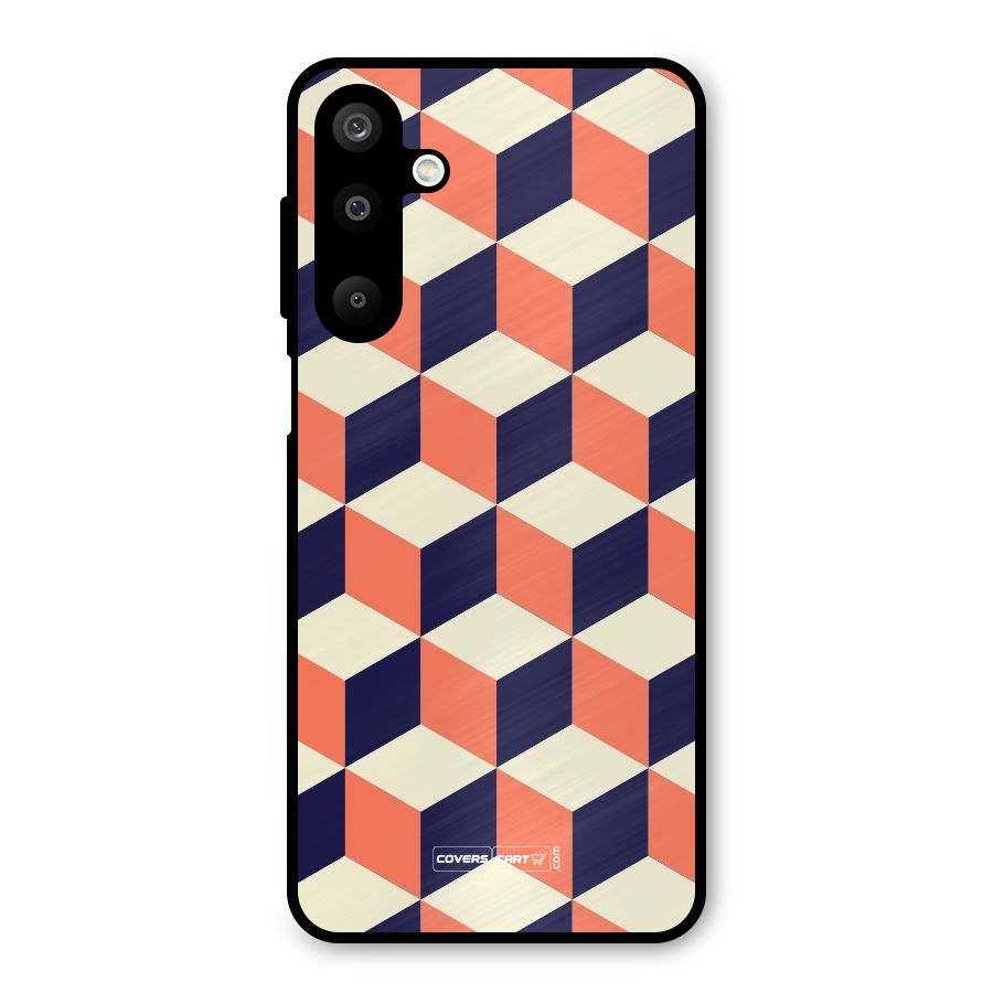 Cube Pattern Metal Back Case for Galaxy M16