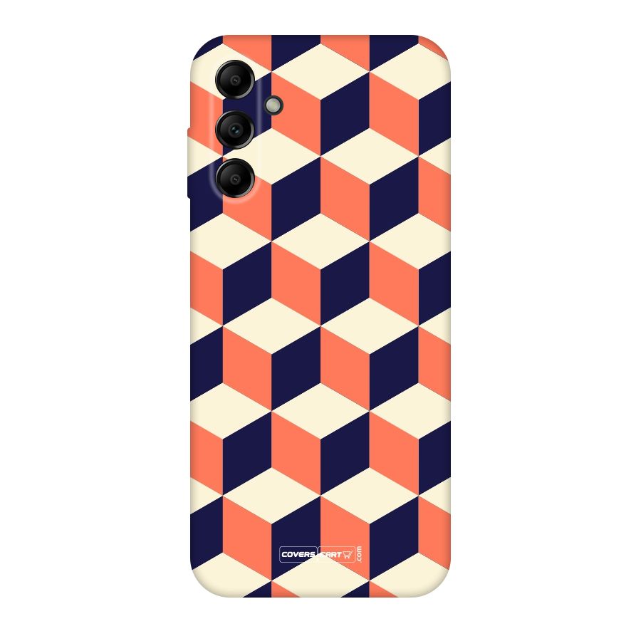 Cube Pattern Original Polycarbonate Back Case for Galaxy A14 5G