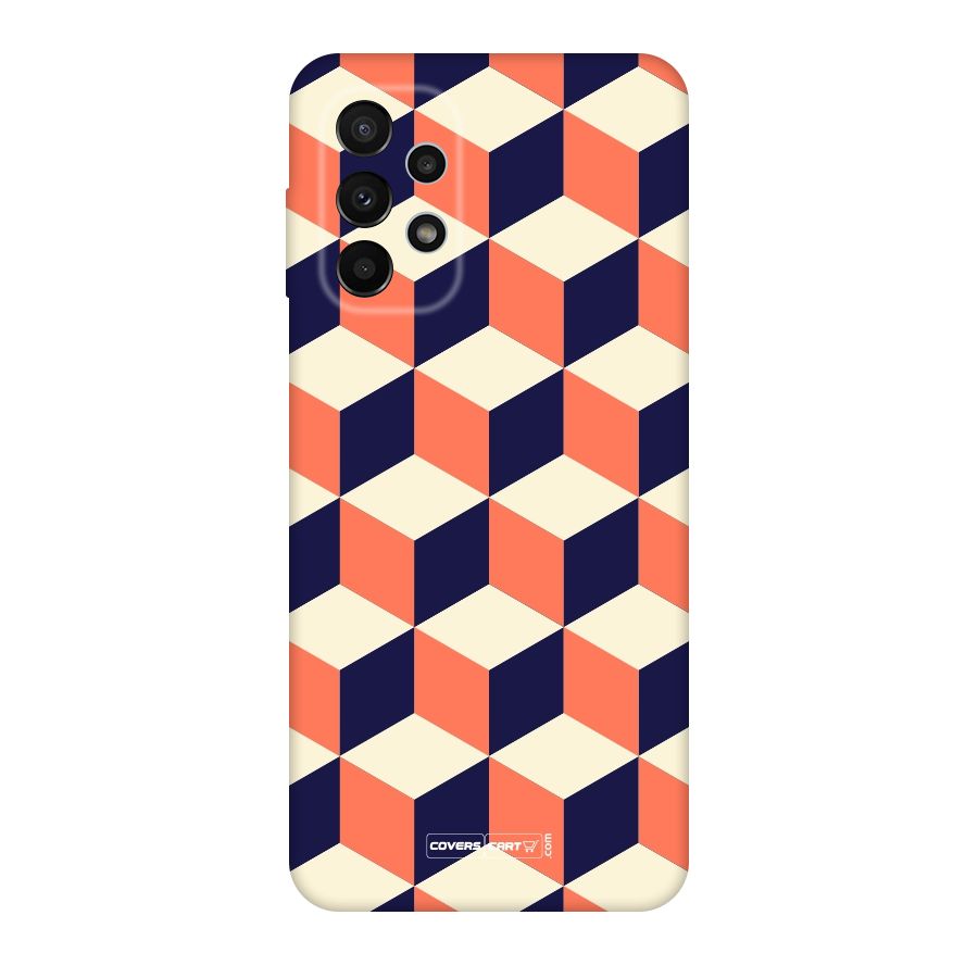 Cube Pattern Original Polycarbonate Back Case for Galaxy A23